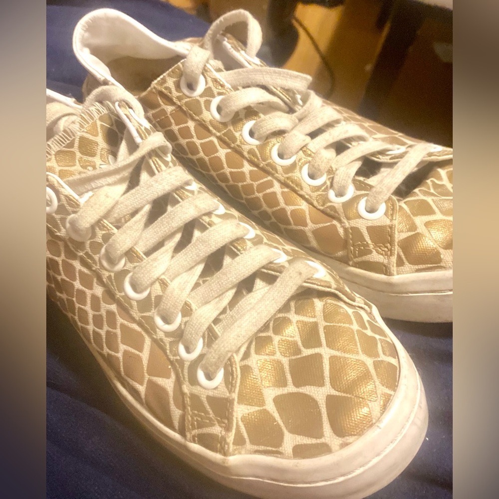 Adidas Originals Metallic Patterned Women's Sneakers, Size 8.5